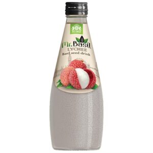 Mr Basil Lychee Basil Seed Drink (12 x 290ml)
