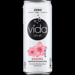 Vida Zero Sakura Sparkling Flavoured Drink (24 x 325ml)