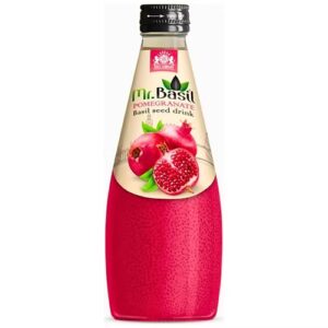Mr Basil Pomegranate Basil Seed Drink (12 x 290ml)