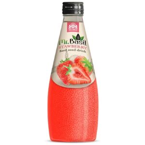 Mr Basil Strawberry Basil Seed Drink (12 x 290ml)