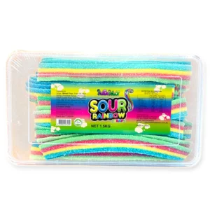 Juicy Jelly Sour Rainbow Straps Tub 1.5kg