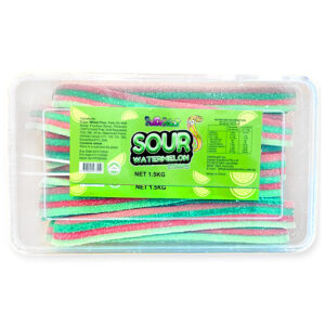 Juicy Jelly Sour Watermelon Straps Tub 1.5kg