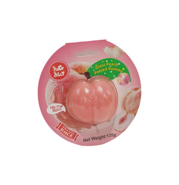 Juicy Jelly Giant Peeled Peach Gummy