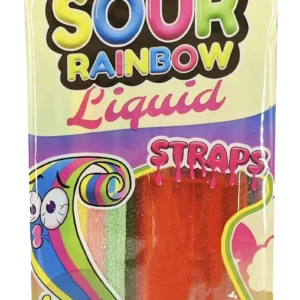 Juicy Jelly Sour Rainbow Straps With Liquid 160g