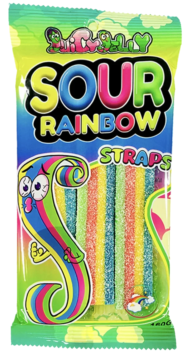 Juicy Jelly Sour Rainbow Straps