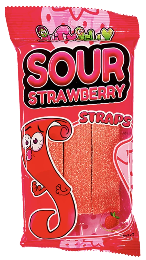 Juicy Jelly Sour Strawberry Straps