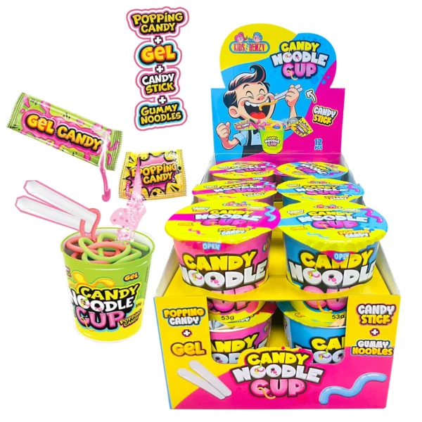 KIDSFRENZY CANDY NOODLE CUP 53G 12 Pack